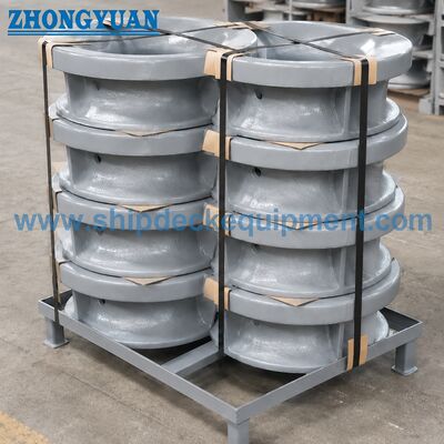 150–300 mm Güverteye Monte Yuvarlak Açılı Dökme Çelik Bağlama Babası | JIS F 2007-1976 Tip B