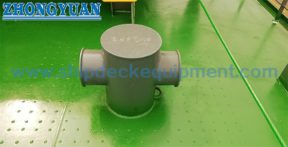 ISO 13797 Plakalı Fabrikasyon Boru Kaynaklı Bağlama Çekme Haçlı Direkler Gemi Çekme Ekipmanı
