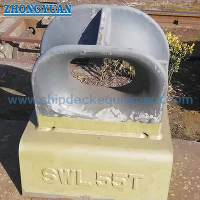 CB 34-76 B Tipi Siper Cıvatalı Döküm Çelik Demirleme Takozu Gemi Demirleme Ekipmanı