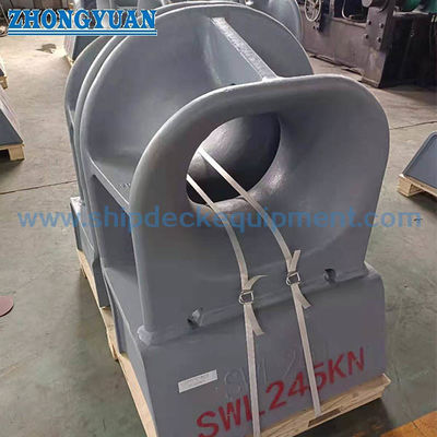 Bulwark Mounted Mooring Chock JIS F 2007 Tip A Oval Açılış dökme çelik ip rehberi