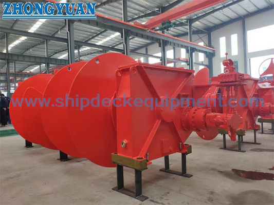 Φ64mm Elektrik Hidrolik Windlass Mooring Winch Tek Çingene Tek Davul