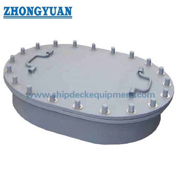 CB/T 4392 Tip AA Oval Çok Cıvatalı Rögar Kapağı, Yükseltilmiş Mezar Barınaklı Deniz Donanımlı